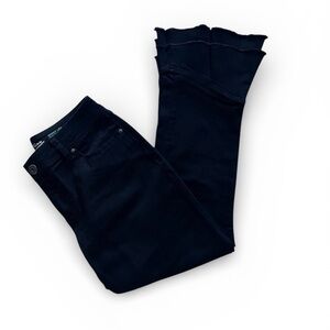 I.N.C. International Stretch Jeans Stylish Dark Wash Black Bell Bottom